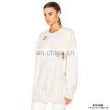 Pullover Crew Neck Destoryed Plus Oversized Knit Jumper thumbnail-3