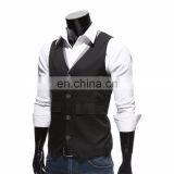 Latest Wholesale High Quality Men Slim Fit Formal Wedding Suit Vest Waistcoat Design thumbnail-3