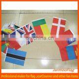 Customized National Flag Polyester String Flag