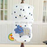 2019 Cat Dog Clothes Cartoon Embroidered Triceratops Pet Hoodies Puppy Apparel thumbnail-4