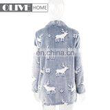 Wholesale Price Elk Offset Printing 100 Cotton Terry Super Soft Fleece Bathrobe thumbnail-2