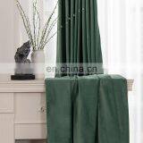 Hot Sale Plain Solid Classic Simple Luxury Style Soft Silky Window Velvet Curtains For Living Room Bedroom thumbnail-5