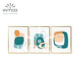 Abstract Wall Art Gold Frame, Modern Abstract Framed Art, Gold Framed Abstract Wall Art thumbnail-3