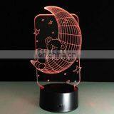 Moon 3D Night Light Acrylic Lamp LED Home Decoration Table Touch Switch Gift thumbnail-7