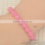 Red Malaysian Jade Rosary Chaplet Bead Bracelet Stretch Bracelet thumbnail-6