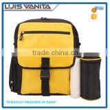 Yellow Microfiber New Design Baby Bags with Changing Mat