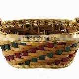 Round Wicker Tray Wicker Food Basket thumbnail-1
