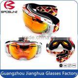 Custom Dual Snowboard Protection Sun Glasses Mirrored Lens Anti Glare Outdoor Sport Ski Goggles thumbnail-6
