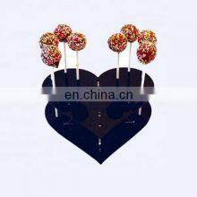 Heart Shape Holder Plastic Acrylic Lollipop Display Stand