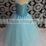 New Style Bule Frozen Elsa Dress Party Roundness Dress Elsa Cosplay Costume thumbnail-1