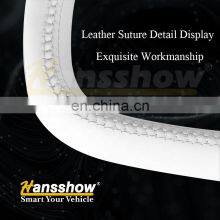 Model X S Plaid Normal White Nappa Yoke Steering Wheel For Tesla Model X S 2017-2022 Aftermarket Heated Steering Wheel Kit thumbnail-5