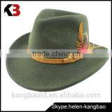 fashion wool hat,100% Wool Material and Common Fabric Feature floppy hat for ladies