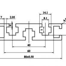 MK-8-2080G 8mm V Slot 2080 Extrusion Industrial Aluminium Profile Powder Coating for Belt Conveyor Factory Price thumbnail-2