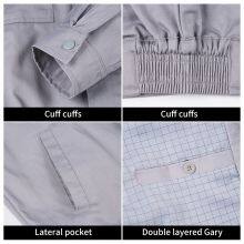 Customized Summer Anti-static Work Suit Set With Reflective Strips thumbnail-4