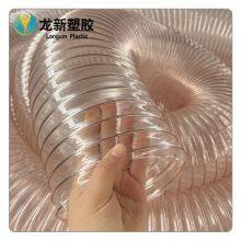 PU Steel Wire Hose, Industrial Dust Removal Duct, Workshop Vacuum Ventilation Telescopic Hose, Polyurethane Spiral Air Duct thumbnail-2