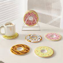Donut Shape Coaster Absorbent Diatomite Stone Cup Coasters Manufacturer thumbnail-5