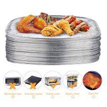 Oval Aluminum Foil Tray Disposable Serving Platter for Food Display Baking Party Catering thumbnail-4