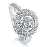 Wholesale Rhodium Plating Amethyst Diamond CZ Wedding Ring thumbnail-3