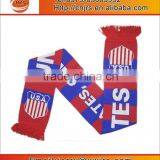 Promotional Custom Knitted Fans Gift Wholesales Scarf,jacquard Knitting Pattern Scarf thumbnail-5