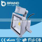 3 years warranty LED Flood Light 50w ip65 Flood Light led high lumen led flood light PIR sensor white shell