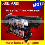 Best price ,factory original Funsunjet 1700K with DX5 head banner and sticker printer
