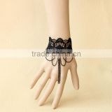 Black Gothic style Lace Chain Party Bracelet for Women