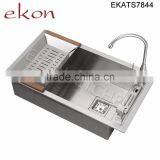 Professional Customized Sizes Kitchen Stainlees Steel Handmade Sinks thumbnail-5