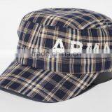 Plaid Military Style Caps thumbnail-1