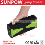 SUNPOW jump starter 16,800mAh 12V battery charger booster pack jumper battery charger super power bank battery booster