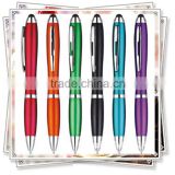 TP-2204 2015 fashionable stylus writing pen for iphone ipad , Multi-founction touch pen for promotion