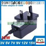 OEM ODM Wall Plug Adapter 12v 15v 9v 7.5v 6v 8.5v 5v 1a 2a Input 100 - 240v for Modem Scanner Printer thumbnail-3