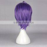 Hot Sales Japanese Anime Game Short Purple Wig High Quality Thick Kasen Kanesada Wigs Cosplay Touken Ran0bu Online Sword thumbnail-3