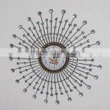 Acrylic Diamond Metal Wall Clock