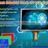 ODM/OEM TFT LCD Sun Visor 8.0 Inch 1024*768 Resolution Tft Lcd Display Module With High Brightness and Custom Touch Screen