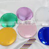 8 pcs rhinestone compact mirror with round shape for makeup