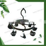 Summer Item Cute Carton Plastic Clothes Hanger With Clips