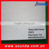 Glossy cotton canvas