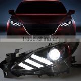 1Pair 12V 10W Car Headlights Head Lamp Front LED DRL+ Reverse Light For Mazda 3 BM 2013+ 2014 2015 2016                        
                                                Quality Choice