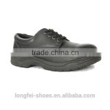 Low- cut Genuine Leather Safety Shoes With Steel Toe