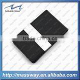 Morden Men Fashion Customized Metal Stainless Steel Leather Wallet