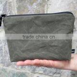High Quality and Personalized Waxed Canvas Unisex Zippered Pouch , Waterproof Pouch for Swimming , Fabric Zipper Pouches thumbnail-5