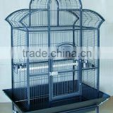 2015 new style Rolling Macaw Dome Top Cage Parrot Bird House Large Door Grille Drawer Perch New