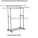 Aluminium Standing and Movable Style Laundry Rack Hanger thumbnail-4