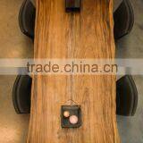 Exclusive Solid Wood Dining Tables, Suar-wood Tree Trunk Tables thumbnail-3