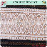 Summer New Black Hollow Out Small Grid With a Clover Lace Embroidery Fabric thumbnail-2