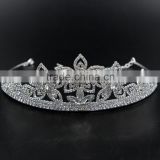 Hair accessories fashion jewellery rhinestone large pageant crowns wholesale pageant