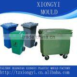 custom EU standard injection wheeled trash bin mold manufacturer