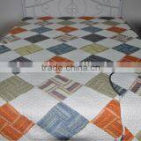 2015 Popular Fake Patchwork Printed Quilt Quilt Set Bedspread thumbnail-1
