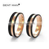 China Jewelry Gold Solid Carbon Fiber Couple Ring 925 Silver Wedding Bands Engagement Rings thumbnail-5