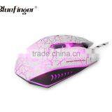 Factory Price USB Wired 2000DPI Adjustable Pink Purple Bule 7Key LED Backlit Optical Gaming Mouse thumbnail-3